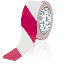Deltec Afzetlint 30my rood/wit 