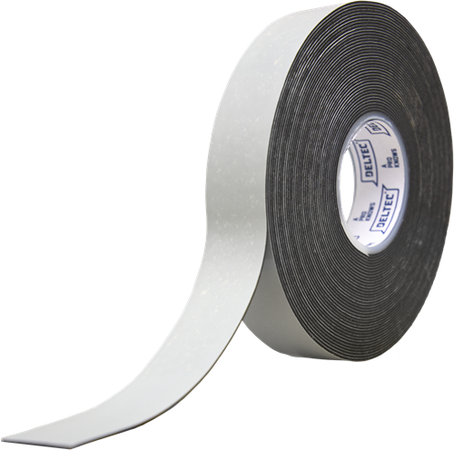 Deltec Dubbelzijdige Montage tape Foam wit 25 mm x 50 m