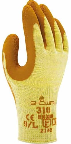 Showa handschoen 310 oranje